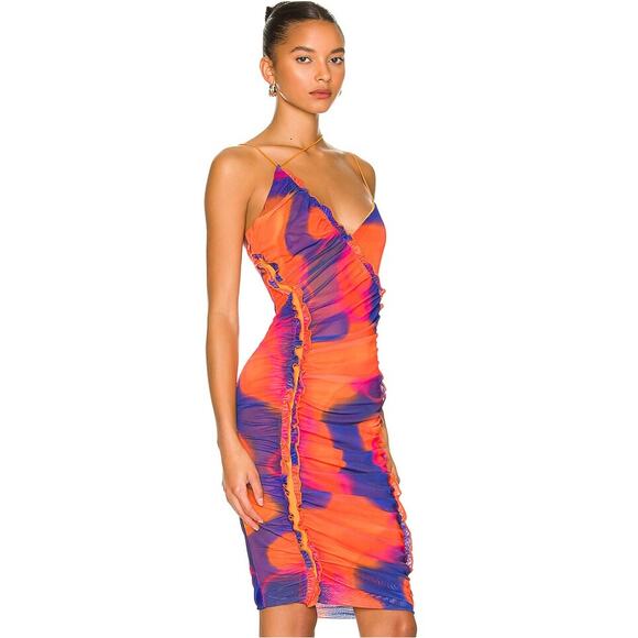 Revolve h:ours Quintana Dress in Candy Tie Dye NWT Size Small - Picture 2 of 3